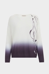 Trazo Cala print technical cotton oversize sweater