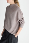 Stretch-knit cocoon sweater