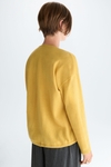 Gathered hem wool cocoon jacket