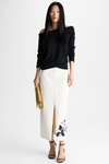 Wool asymmetric straight-fit sweater