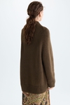 Mohair oversize mock-neck sweater