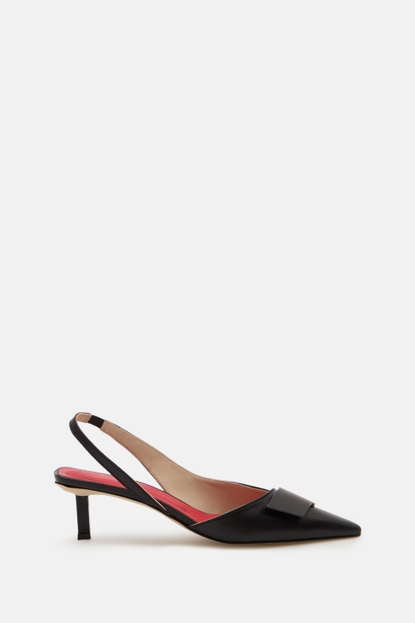 OBI LEATHER 45 SLINGBACK PUMPS