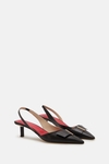 Obi leather 45 slingback pumps