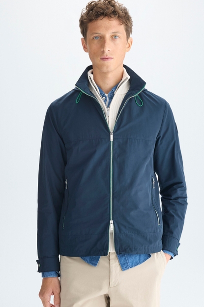 HOODED TECHNICAL NYLON JACKET