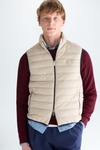 Quilted technical nylon gilet