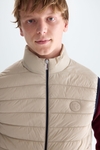 Quilted technical nylon gilet