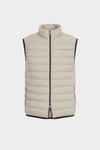 Quilted technical nylon gilet