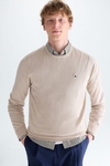 Crew neck pima cotton sweater