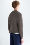 Textured pima cotton sweater