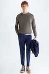 Textured pima cotton sweater