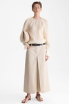 Cotton twill A-line culottes