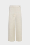 Double-faced stretch-knit straight-leg trousers