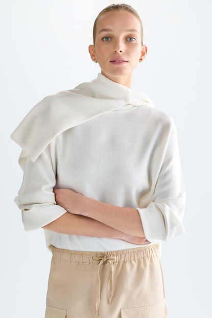 PG LINES STRETCH-KNIT STRAIGHT-FIT SWEATER