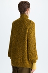 Funnel neck mohair oversize thick sweater