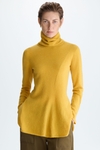 Turtleneck wool alpaca fitted sweater