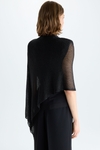 Metallic multi-position asymmetric cape