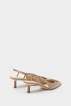 Rectangles satin 45 slingback pumps