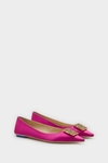 Rectangles satin flat shoes