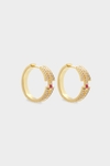 RADIANT HOOP EARRINGS