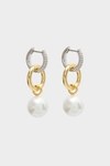 Radiant Pearl hoop earrings