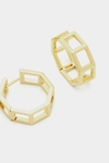 Octagon earrings