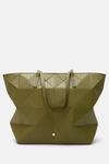 Origami zipped shoulder bag