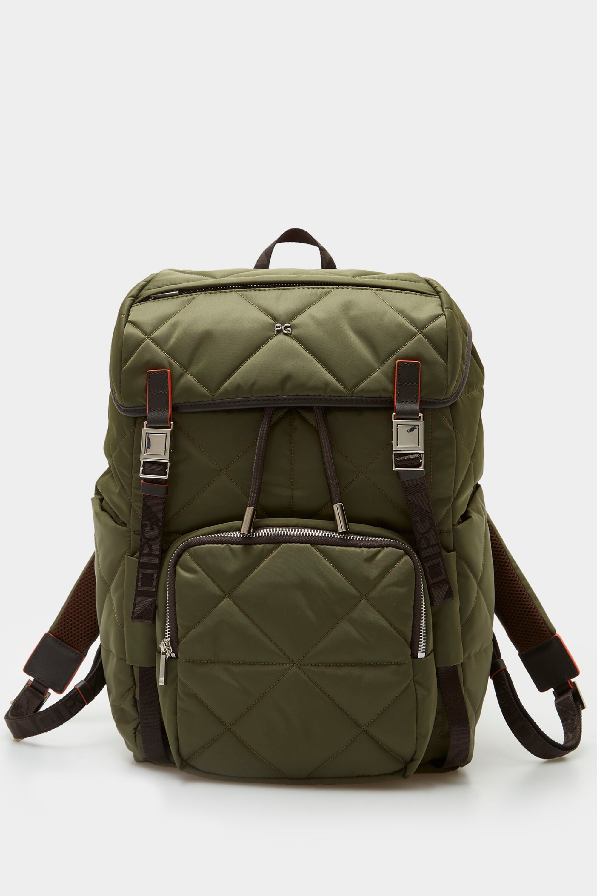 Origami quilted nylon backpack