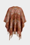 Origami wool poncho