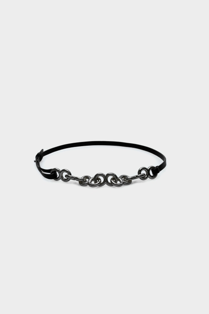 OCHO LEATHER CHAIN BELT