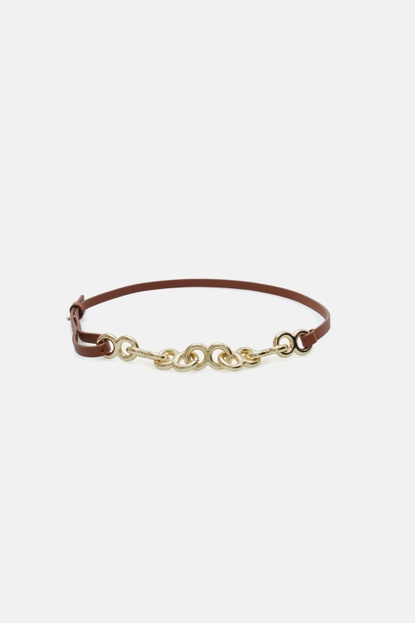 OCHO LEATHER CHAIN BELT